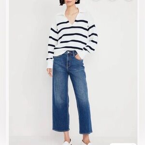 Old Navy Wow high rise wide leg crop jeans 2p